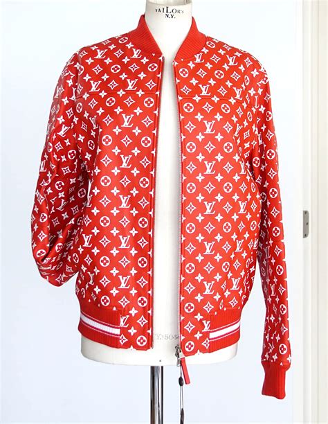 supreme louis vuitton leather jacket price|Louis Vuitton supreme raincoat.